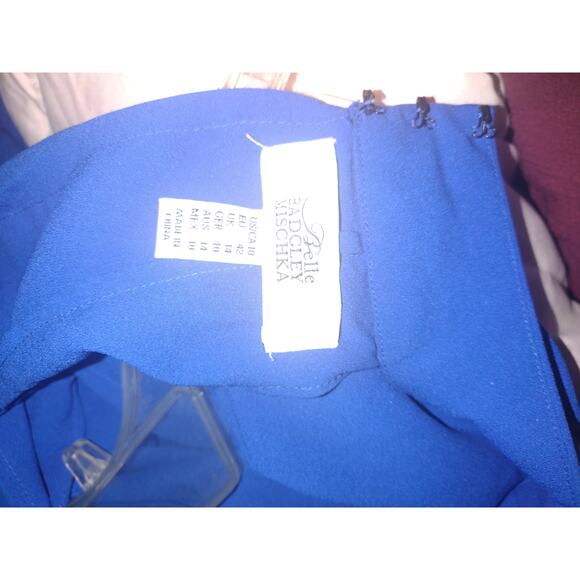 Badgley Mischka Eli shift Dress Cobalt Blue size 10 - Picture 5 of 5